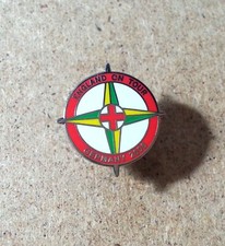 ENGLAND STONE ISLAND ENAMEL FOOTBALL SUPPORTERS BADGE BADGES SET
