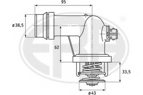 Coolant thermostat bmw z3 - coolant,
