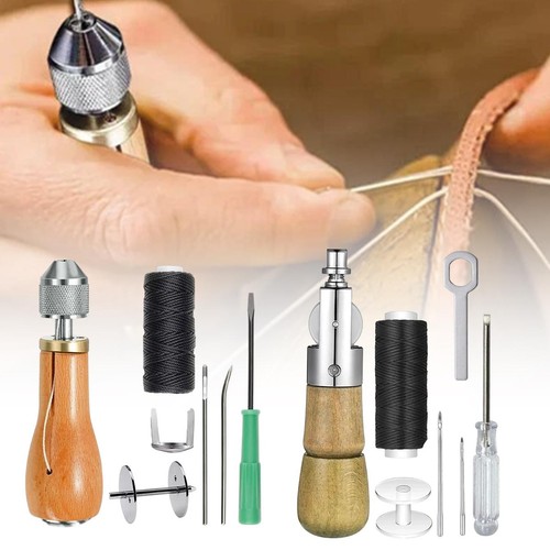 Leather canvas sewing - sewing, awl