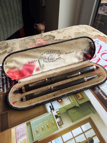 Vintage waterman brown - -,