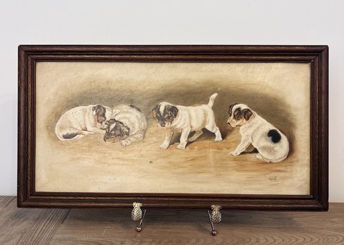 Antique victorian terrier - antique,