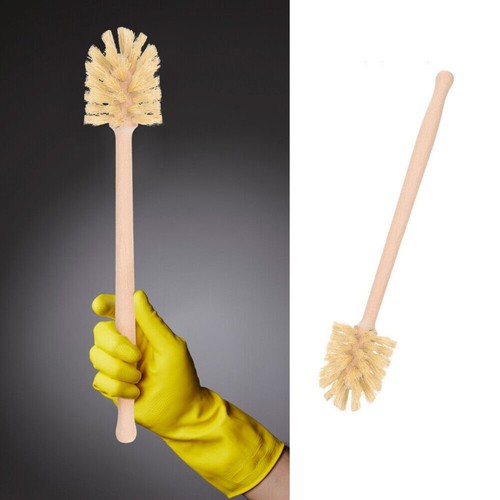 Wooden toilet brush with - wooden,