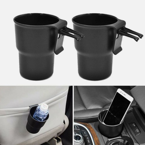 2pcs black car cup holder - black,