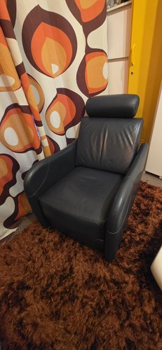 Blue leather ligne roset - ligne,