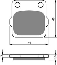 Brake Disc Pads Rear R/H