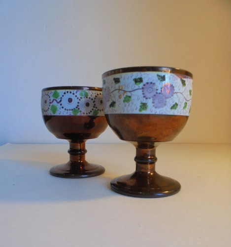 Antique copper and pink lustre - pink,