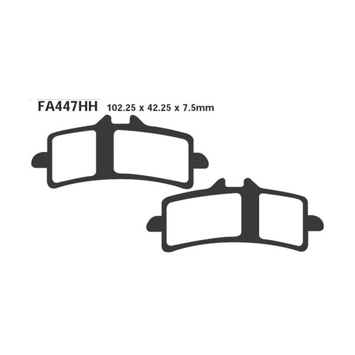 Pair ebc gpfax447hh brake - pair,