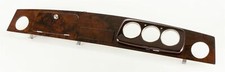 Classic Mini Wood Dashboard Burr Walnut 3 Clock Chrome Radio Slot RHD