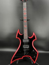 New Warlock Extreme Black Electric Guitar Black Part Solid Body HH Pickups