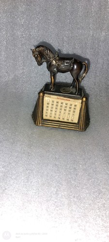 Antique cast metal horse - antique,
