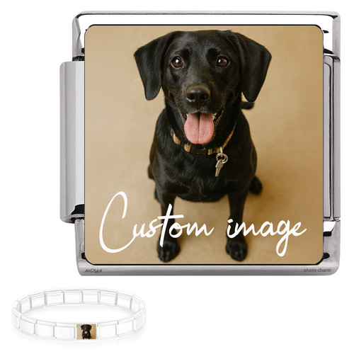 Italian photo charm for link - photo,