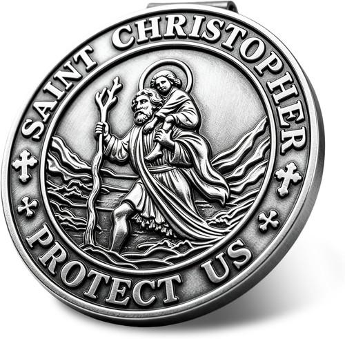 Christopher medal for car - christopher,