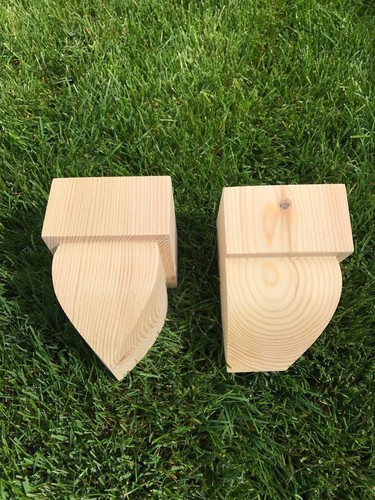 Wooden corbels shelf - wooden,