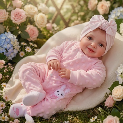 Reborn baby doll girl - 17",