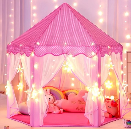 Large pink princess tent - large,