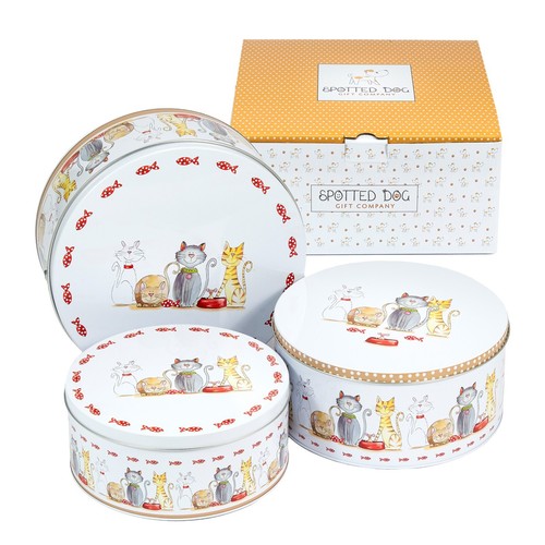 Cake storage tins set 3 - storage,