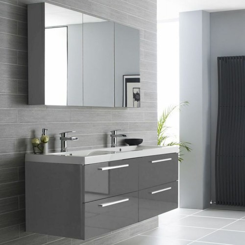1440mm wall hung basin double - wall,