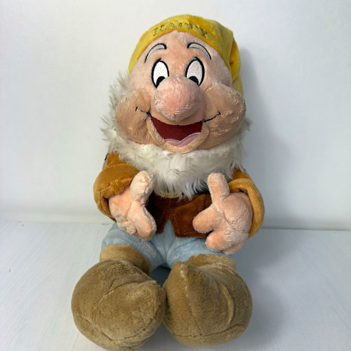 Disney store happy dwarf plush - happy,