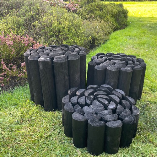 Garden log roll edging flower - garden,