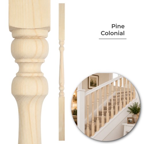 Colonial stair spindles - colonial,