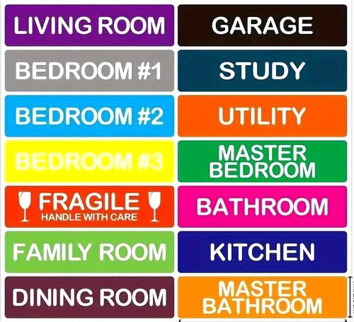 Moving stickers 10cm 5cm - moving, x