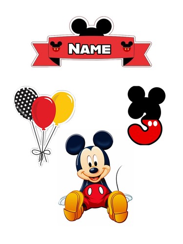 Mickey mouse personalised - mouse, a4