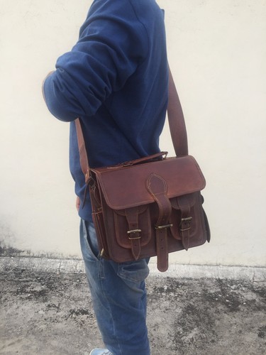 Men genuine vintage brown - men's,