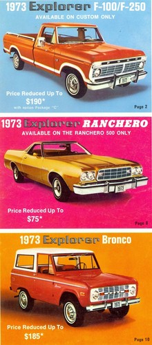 1973 ford explorer - ford, packages