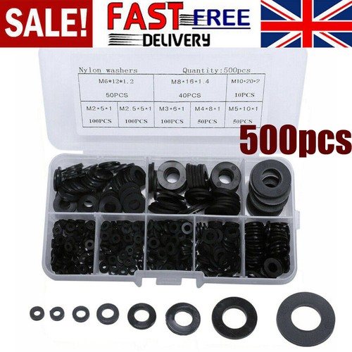 500pcs flat washers - washers, nylon