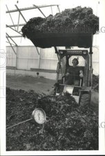 1990 Press Photo Pat Meehan, Sewage Treatment Plant Composting Manager