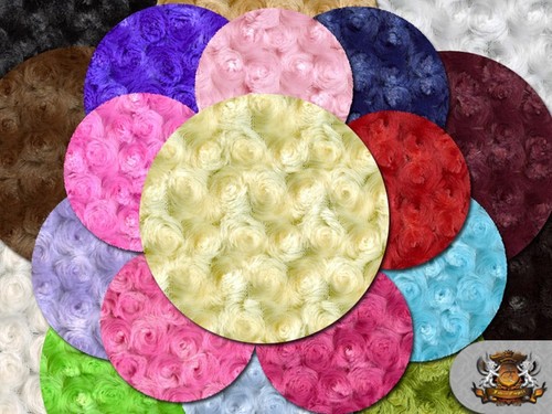 Minky rosebud fabrics - fabrics, /