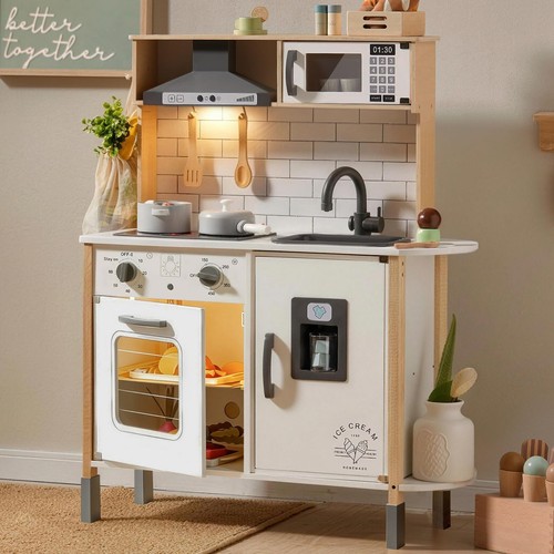 Kids play kitchen set white - kitchen,
