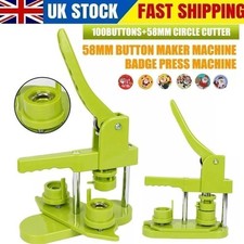 Badge Maker Machine Making Pin Button Badges Punch Press 58mm 100 Button Part