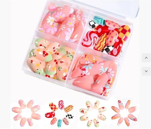 96pcs kids press nails - press, on