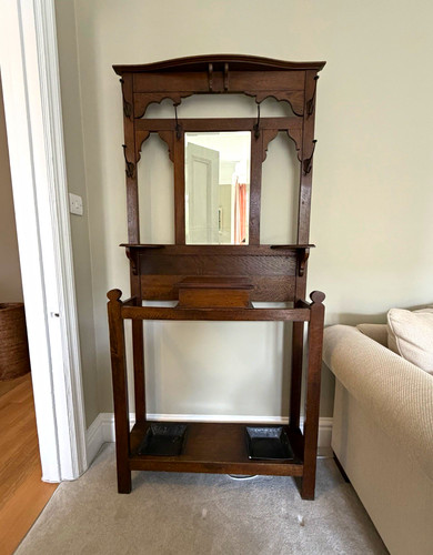 Arts and crafts oak hall - crafts, stand
