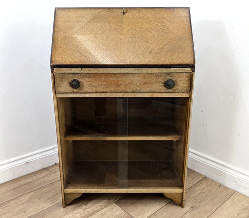 Bookcase bureau oak sliding - bureau,