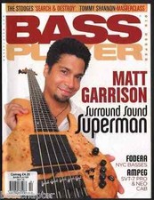Bass Player Magazine October 2010 Matt Garrison Fodera NYC basses Ampeg SVT-7