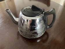 Swan Brand Willo Ware Vintage  Cromalin Teapot 6 Cups. Made in England