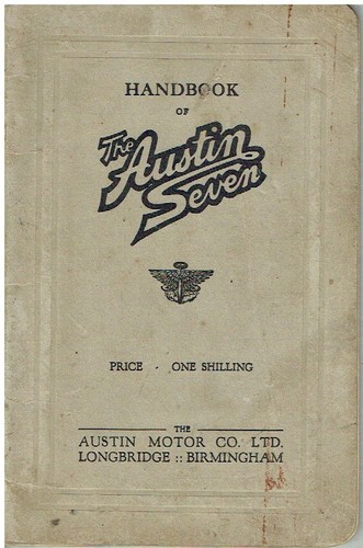 Austin seven saloon tourer - austin,