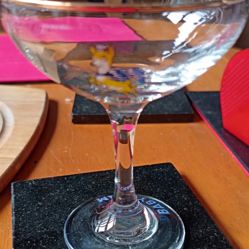 Babycham stemmed champagne - babycham,