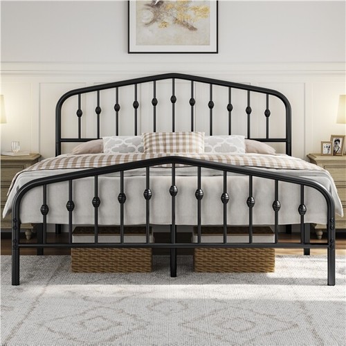 Metal bed frame - bed, with