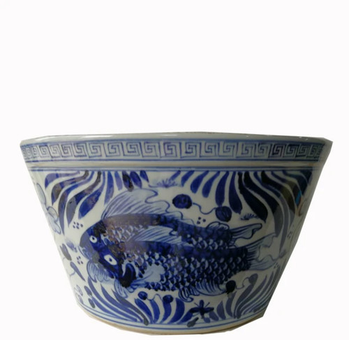 Large blue and white oriental - large,
