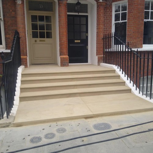 Bespoke sawn yorkstone step - bespoke,