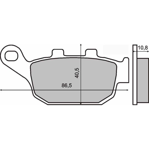 Pair brake pads for triumph - pads,