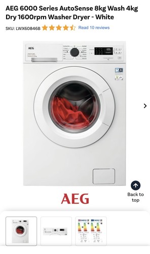 Aeg washer dryer series - dryer,