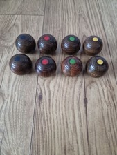 Vintage Wooden Carpet Bowls /