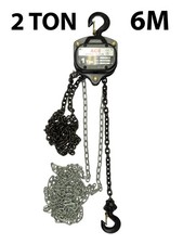 Manual Chain Block Heavy Duty 2 Ton 2000kg 6m Lifting Hoist Girder Tackle