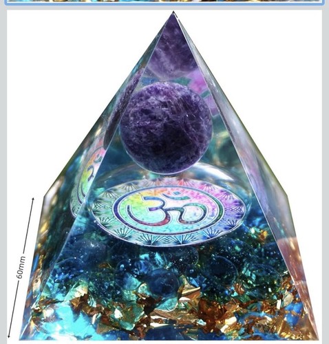 Crystal orgone pyramid - orgone,