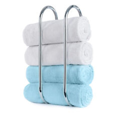 Chrome Towel Rail Holder Wall