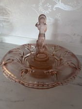 Art Deco Pink Glass Arabella